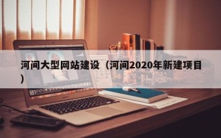 赵县河间大型网站建设（河间2020年新建项目）