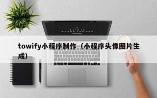 赵县towify小程序制作（小程序头像图片生成）