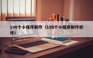 赵县100个小程序制作（100个小程序制作软件）